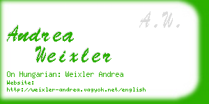 andrea weixler business card